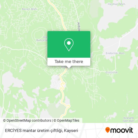 ERCİYES mantar üretim çiftliği map