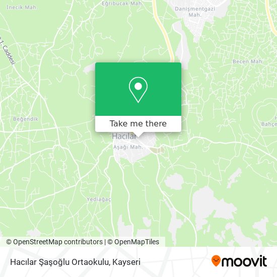Hacılar Şaşoğlu Ortaokulu map