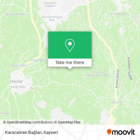 Karacaören Bağları map