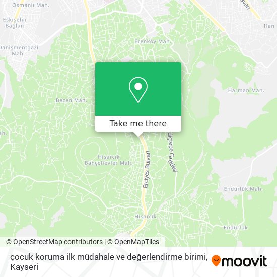 çocuk koruma ilk müdahale ve değerlendirme birimi map