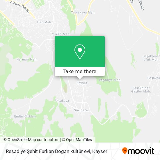 Reşadiye Şehit Furkan Doğan kültür evi map