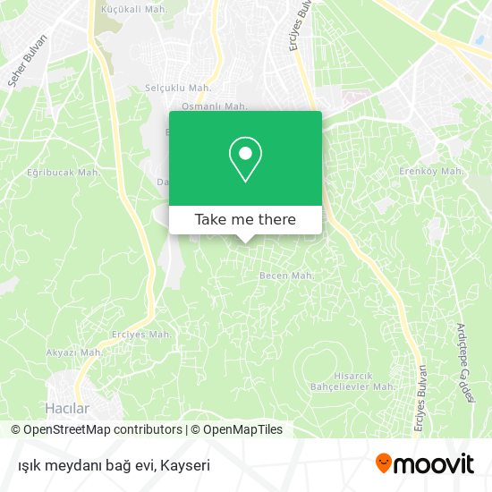 ışık meydanı bağ evi map
