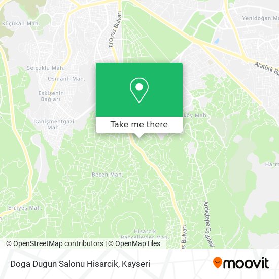 Doga Dugun Salonu Hisarcik map