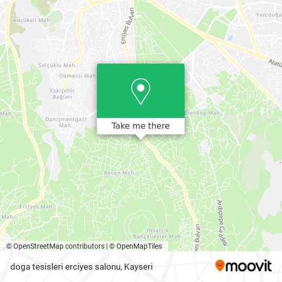 doga tesisleri erciyes salonu map
