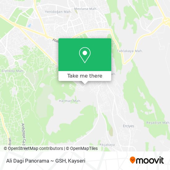 Ali Dagi Panorama ~ GSH map