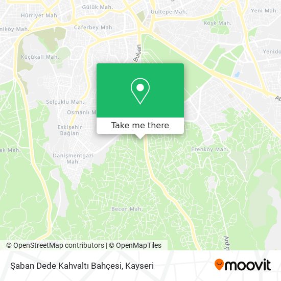 Şaban Dede Kahvaltı Bahçesi map