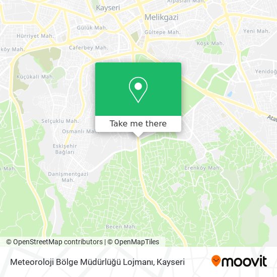 Meteoroloji Bölge Müdürlüğü Lojmanı map