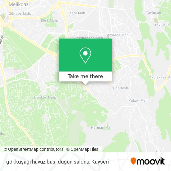 gökkuşağı havuz başı düğün salonu map