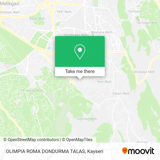 OLIMPIA ROMA DONDURMA TALAS map