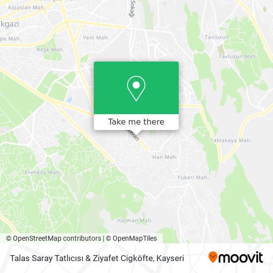 Talas Saray Tatlıcısı & Ziyafet Cigköfte map