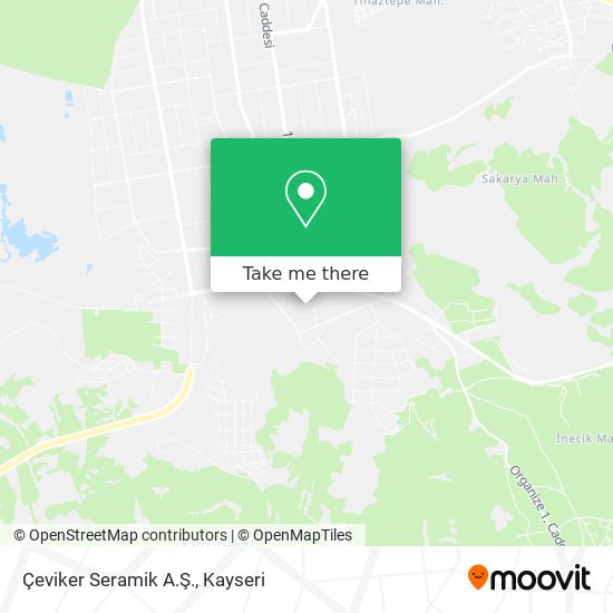 Çeviker Seramik A.Ş. map