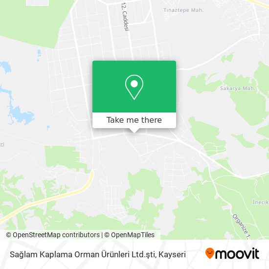 Sağlam Kaplama Orman Ürünleri Ltd.şti map