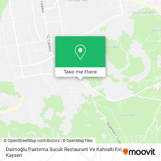 Daimoğlu Pastırma Sucuk Restaurant Ve Kahvaltı Evi map
