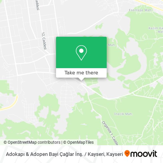 Adokapı & Adopen Bayi Çağlar İnş. /  Kayseri map