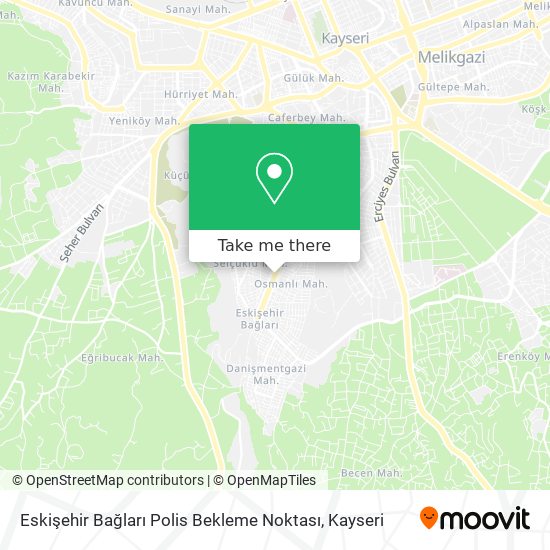 Eskişehir Bağları Polis Bekleme Noktası map