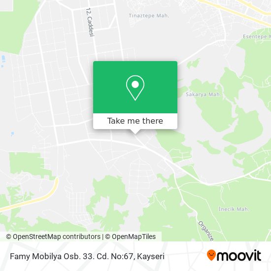 Famy Mobilya Osb. 33. Cd. No:67 map