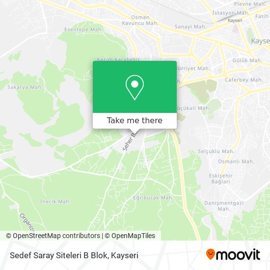 Sedef Saray Siteleri B Blok map