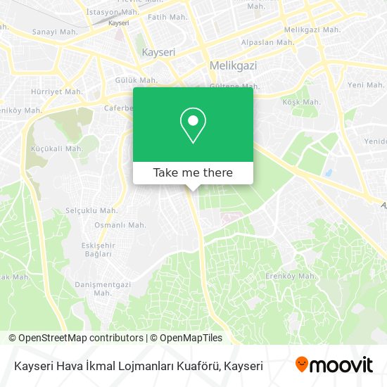 Kayseri Hava İkmal Lojmanları Kuaförü map