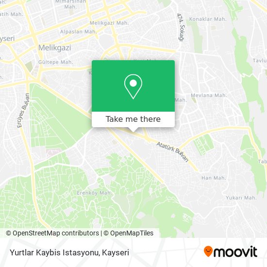 Yurtlar Kaybis Istasyonu map