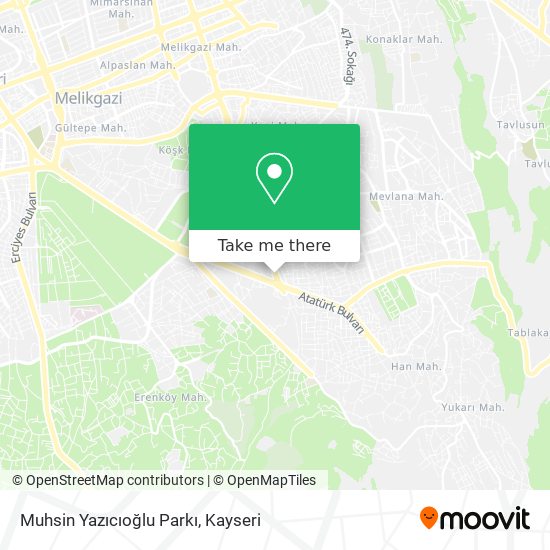 Muhsin Yazıcıoğlu Parkı map