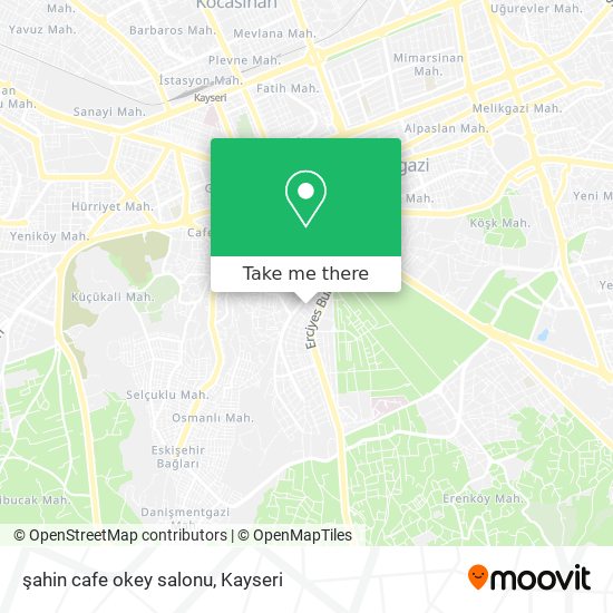 şahin cafe okey salonu map