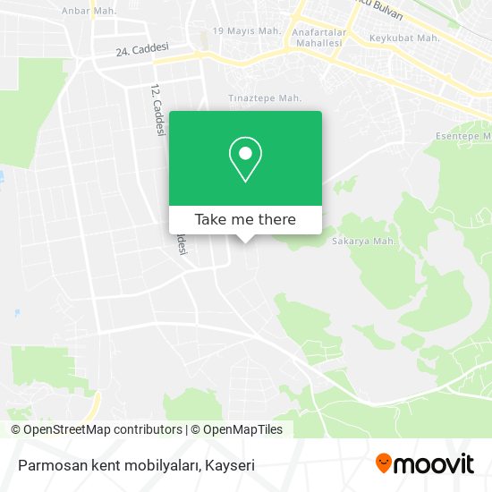 Parmosan kent mobilyaları map