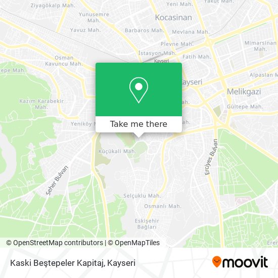 Kaski Beştepeler Kapitaj map