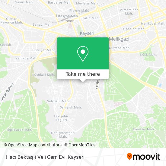 Hacı Bektaş-i Veli Cem Evi map