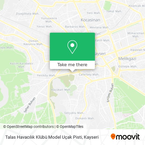 Talas Havacılık Klübü Model Uçak Pisti map