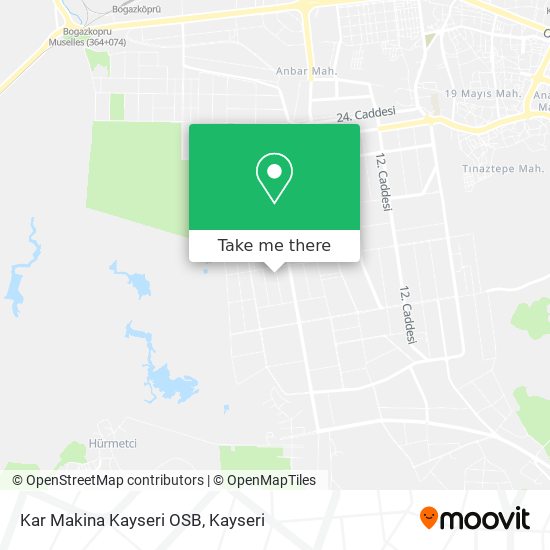 Kar Makina Kayseri OSB map