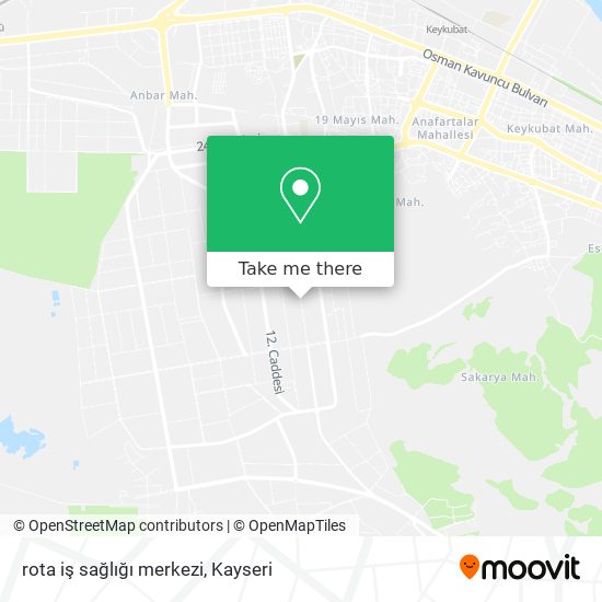 rota iş sağlığı merkezi map