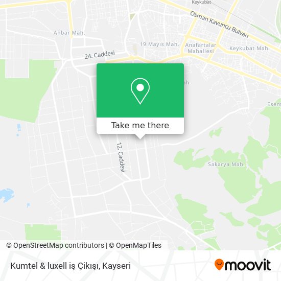 Kumtel & luxell iş Çikışı map