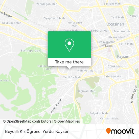Beydilli Kız Ögrenci Yurdu map