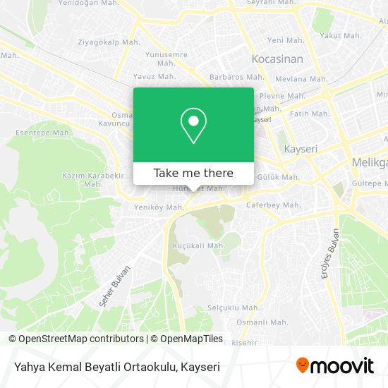 Yahya Kemal Beyatli Ortaokulu map