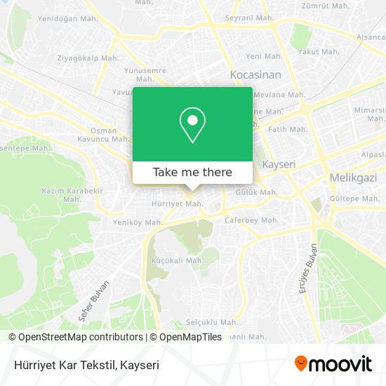 Hürriyet Kar Tekstil map