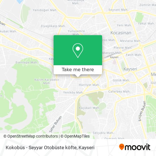 Kokobüs - Seyyar Otobüste köfte map