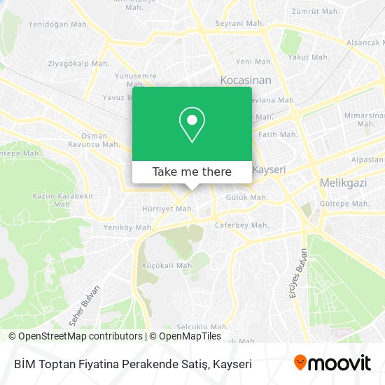 BİM Toptan Fiyatina Perakende Satiş map