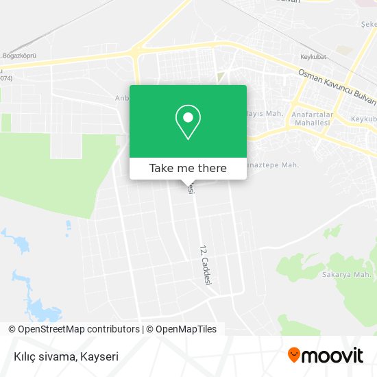 Kılıç sivama map
