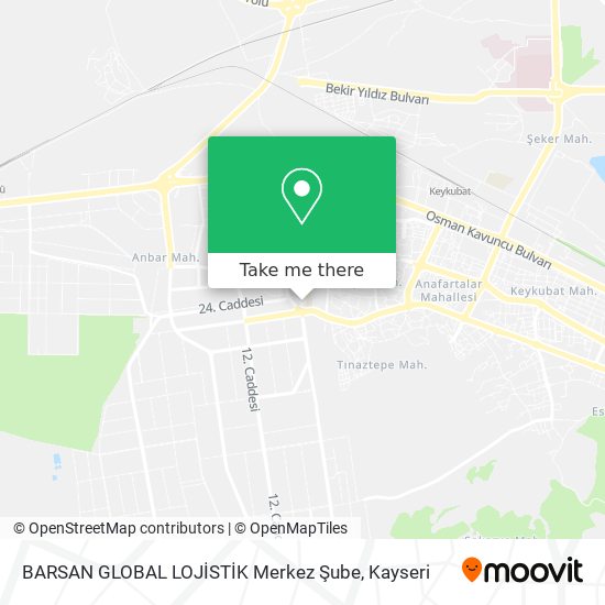 BARSAN GLOBAL LOJİSTİK Merkez Şube map
