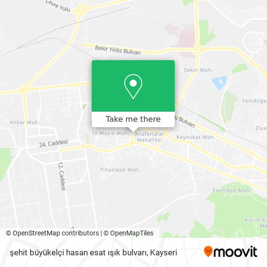 şehit büyükelçi hasan esat ışık bulvarı map