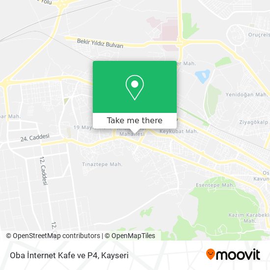 Oba İnternet Kafe ve P4 map