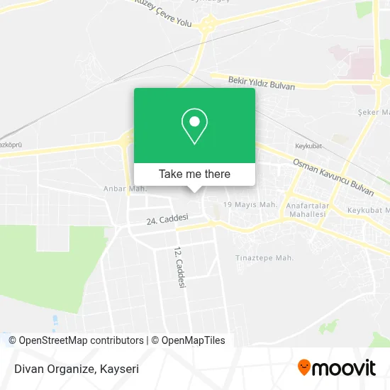 Divan Organize map