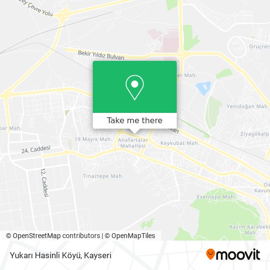 Yukarı Hasinli Köyü map