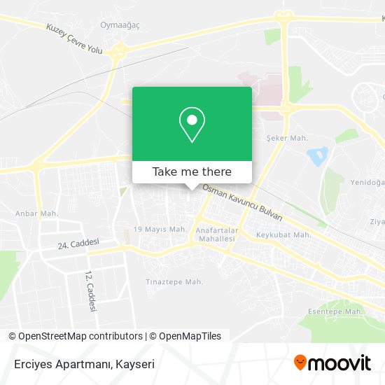 Erciyes Apartmanı map