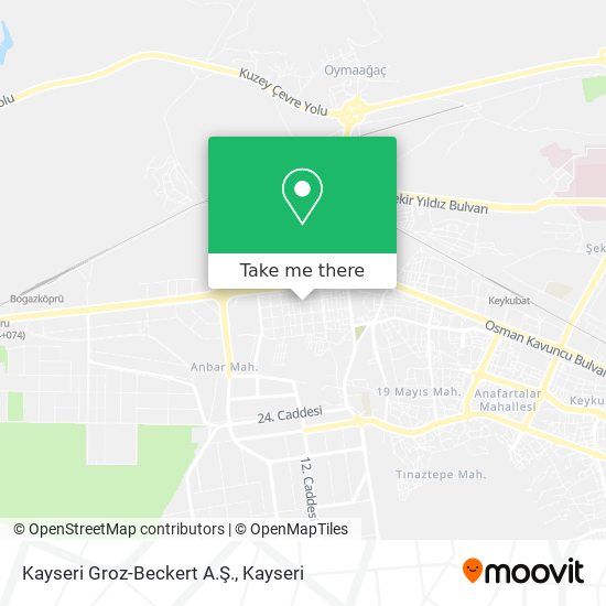 Kayseri Groz-Beckert A.Ş. map