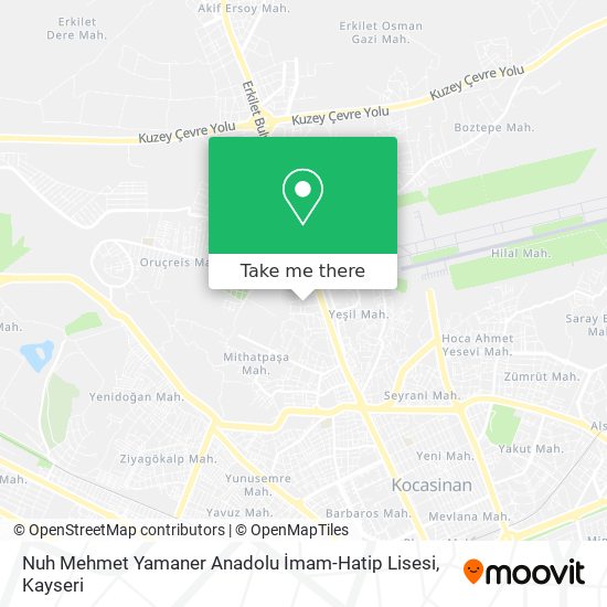 Nuh Mehmet Yamaner Anadolu İmam-Hatip Lisesi map