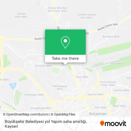 Büyükşehir Belediyesi yol Yapım saha amirliği map