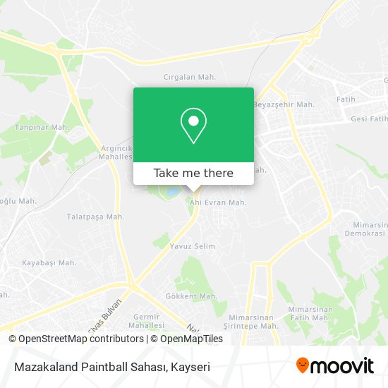 Mazakaland Paintball Sahası map