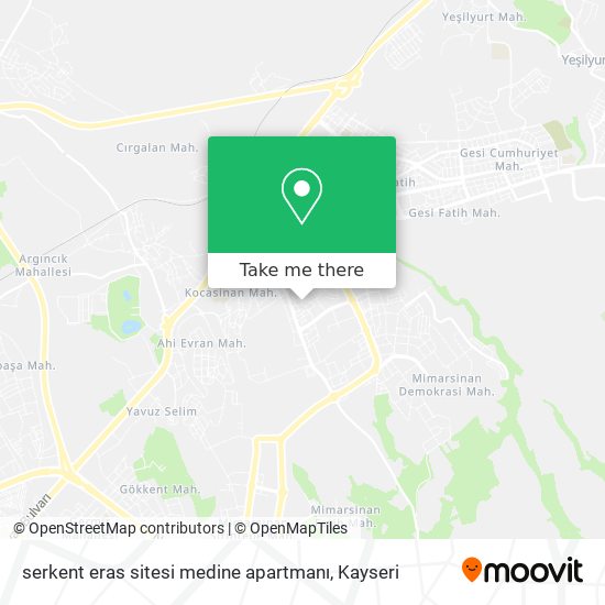 serkent eras sitesi medine apartmanı map