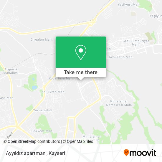 Ayyıldız apartmanı map